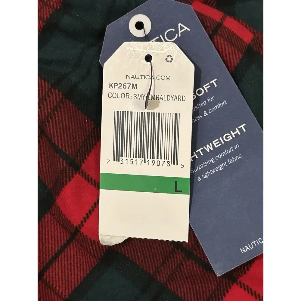 NWT Nautica Super Soft Flannel Pants Men's size L